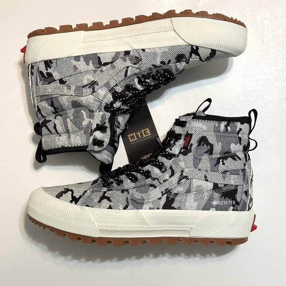 Vans Shoes Mens Size 9.5 Sk8-Hi Gore-Tex Ultracush MTE-3 Artic Camo Boots 507698 - Picture 3 of 10